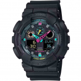 Montre GShock Classic - Srie GA-100 - Noir & Fluo