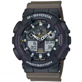 Montre GShock Classic - Srie GA-100 - Noir & Kaki