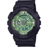 Montre GShock Classic - Srie GA-110 - Noir & Vert Sauge