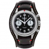 Montre Hanhart 417 ES - 39 mm - Flyback Panda - 1954 - Croco Noir