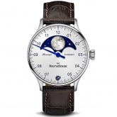 Montre MeisterSinger Lunascope Argent opalescent