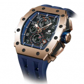 Montre Tsar Bomba - Elemental Series - Quartz - Calendrier - Bleu