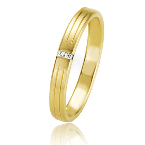 Alliance Basic Light II 3 mm 3 mm Or Jaune diamant - Clmentine -04201
