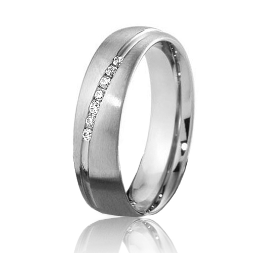 Alliance Inspiration 5.5 mm 5.5 mm Or Blanc diamant Promesse - 04135
