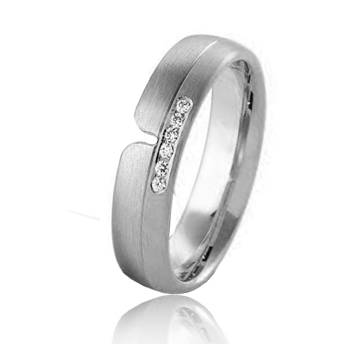 Alliance Inspiration 5 mm 5 mm Platine 950 diamant Emilie - 04159PT
