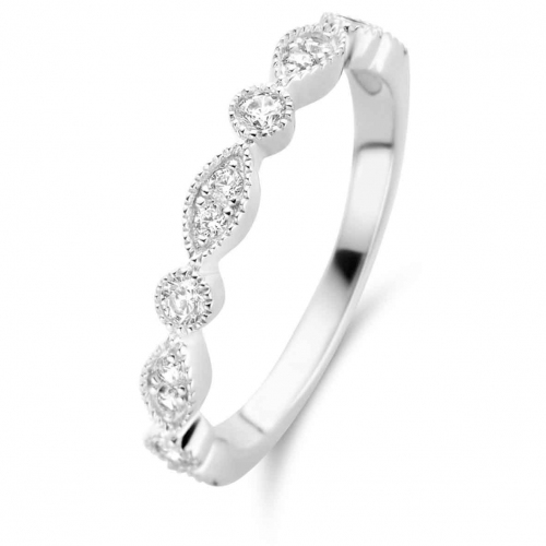 Bague Argent sertie de zirconium - Naiomy - Rveuse