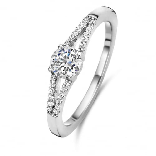 Bague Argent Zirconium - Naiomy Silver - Anglina