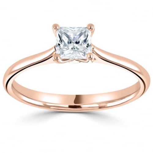 Bague de fianailles Princesse 0.30 ct Emma - R1-141