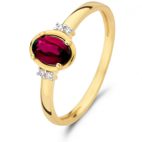 Bague Rubis et Diamants diamant Or 18 ct - 750/1000 - Larissa - 064173RA
