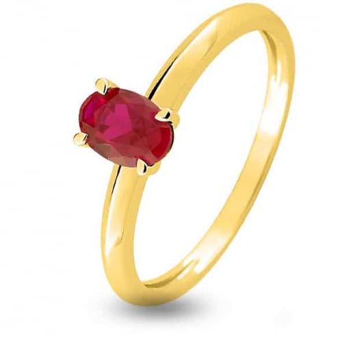 Bague Rubis  Or 18 ct - 750/1000 - Fantasia - 7VX010JR
