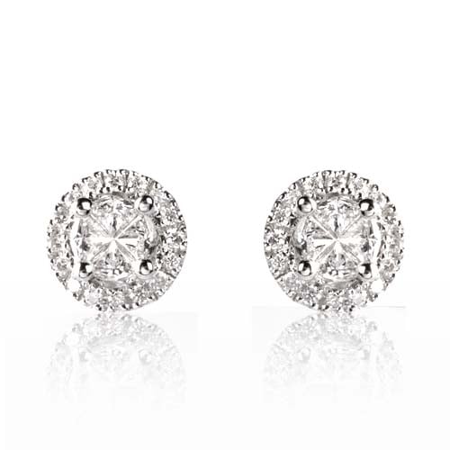 Boucle d'oreille diamants 0.58 ct -Gaelle - 49546/A