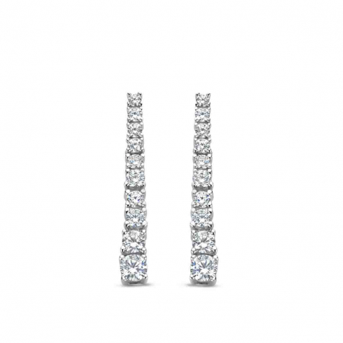 Boucles d'oreilles argent serties d' Oxydes - Naiomy - Adrienne