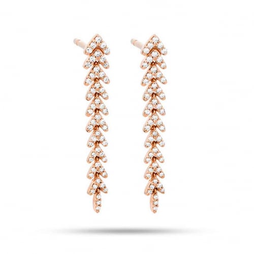 Boucles d'Oreilles Diamants 0.3 ct -Tha - E6797