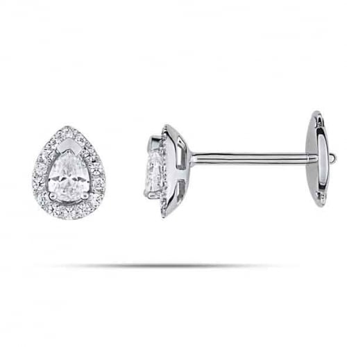 Boucles d'oreilles Diamants  0.41 ct et Or 18 ct - 750/1000 Justine - 2.6034.21