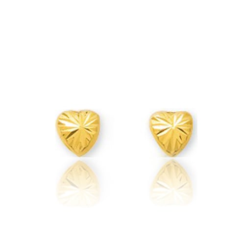 Boucles d'oreilles or Cur Or Jaune Camille - 8068.1