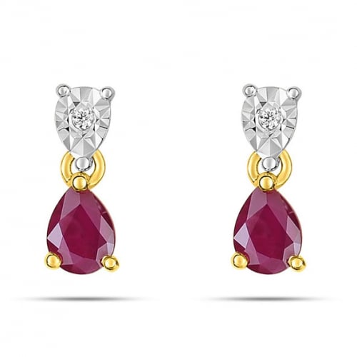 Boucles d'oreilles rubis diamant Judith - 2.7006.R3