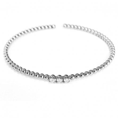 Bracelet Diamants Carezze Gioielliamo 0.09 ct Alys - KGB-514R-BLANC