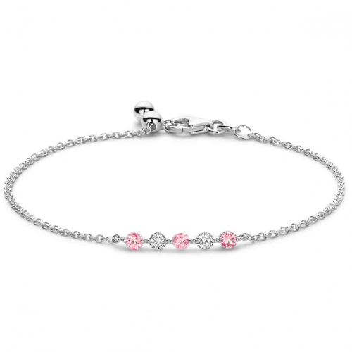 Bracelet Diamants et saphir rose - One More 0.2 ct - Ischia -066763XA
