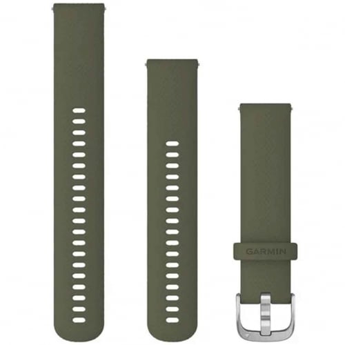 Bracelet en silicone Vert Mousse - 20mm - Garmin - 010-12924-11