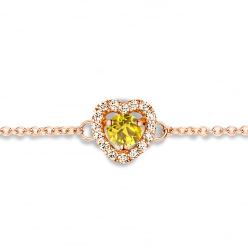 Bracelet Saphir jaune et Diamants- One More  0.07 ct - Salina -063069JA
