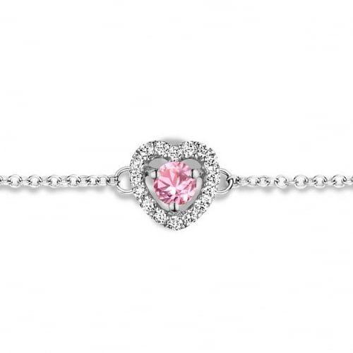 Bracelet Saphir Rose et Diamants- One More  0.07 ct - Salina -063070XA
