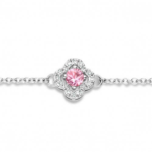 Bracelet Saphir Rose et Diamants- One More  0.08 ct - Salina -062369XA
