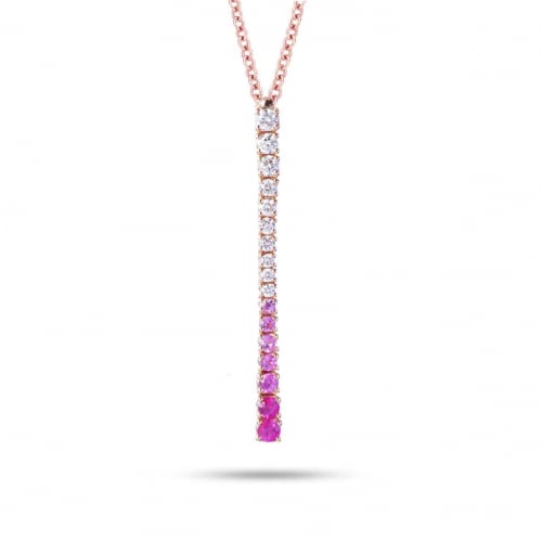 Collier Diamants et Saphirs ct - Dlia-GI2136R/ZR