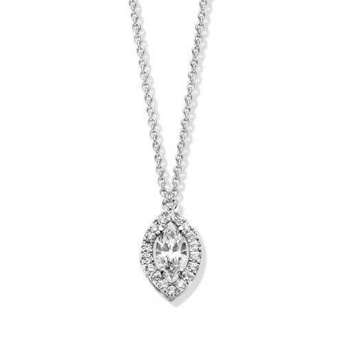 Collier Diamants Or Blanc 0.31 ct Takara - 929P43A