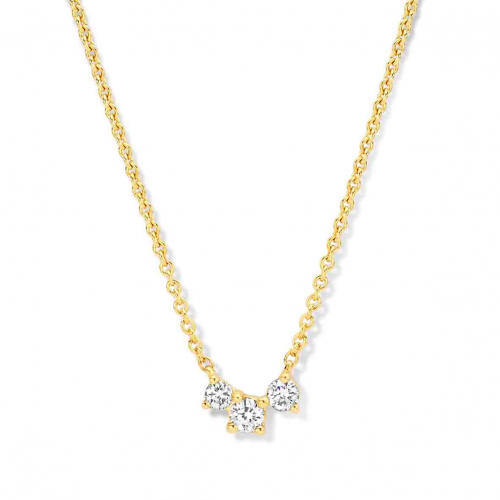 Collier Diamants Or Jaune 0.09 ct Eclatante - 064414A