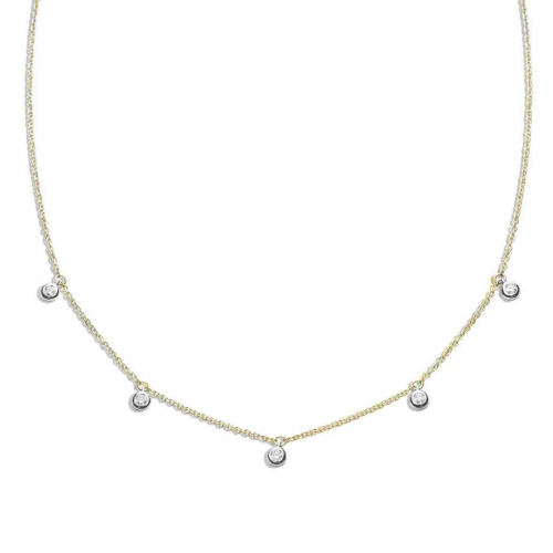 Collier Diamants Or Jaune 0.26 ct Rha - 064524A