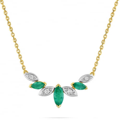 Collier Emeraude et diamants Vahiria - MB510BEB4