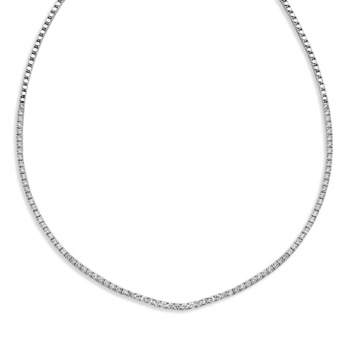 Collier Rivire de Diamants Or Blanc 3.56 ct Halia - 058679A