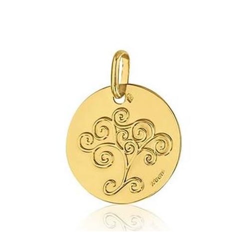 Mdaille Arbre de Vie  Augis en  Or Jaune  16 mm  Taina -  J5149X0000