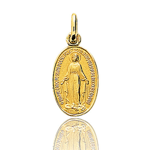 Mdaille vierge  Or Jaune  Krystina -9K20489