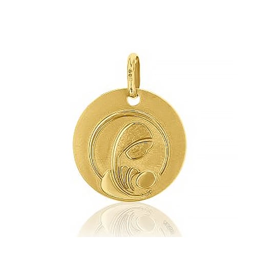 Mdiaille Vierge  l'Enfant en Or Jaune 16 mm Isako J5152X0000
