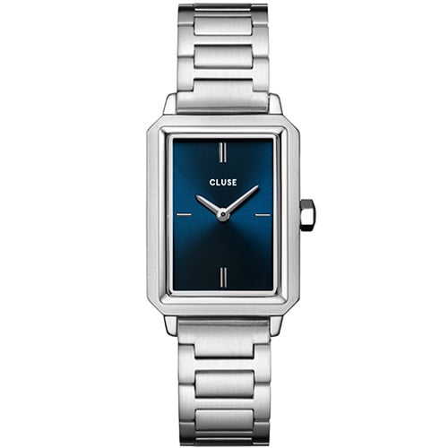 Montre Cluse Fluette Steel, Dark blue, Silver  -  - CW11506