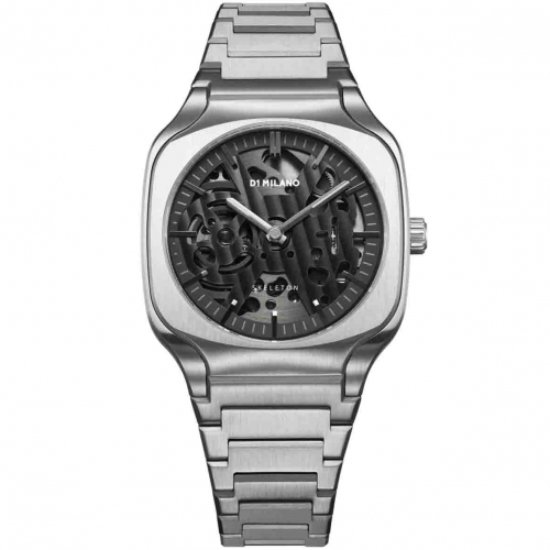 Montre D1 Milano Grey Depth - Homme  Automatique- cadran Gris Fonc-  - Acier inoxydable - SLBJ01