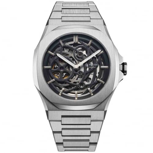 Montre D1 Milano Skeleton - Homme  Automatique- cadran - 41.5 mm - Acier inoxydable - SKBJ10