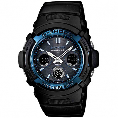 Montre GShock Classic - Srie AWG-M100 - Noir & Bleu 52  46.4 mm- AWG-M100A-1A