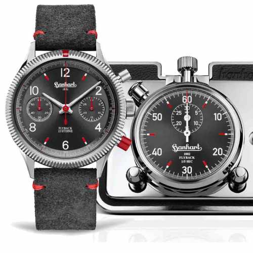 Montre hanhart Red X Grey: Two Flyback Twin Sets Automatique diamtre - H702L.240-0410