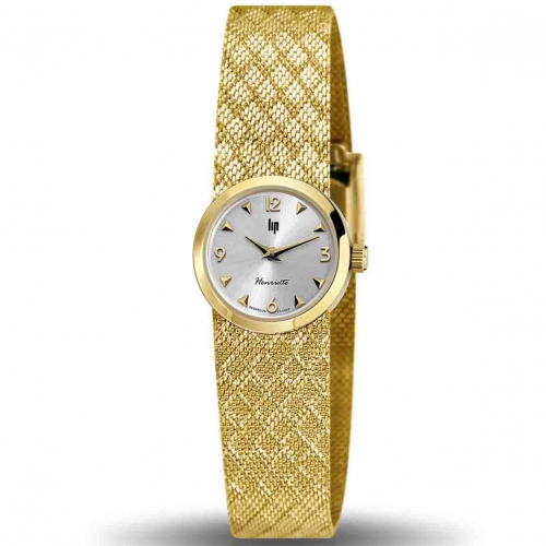 Montre Lip Henriette  671451- Femme - cadran - 22 mm - acier dor 316 L poli 