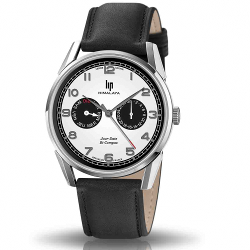 Montre Lip Himalya - Homme - cadran Blanc- 40 mm - Acier inoxydable - 671673