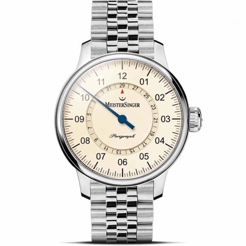 Montre MeisterSinger Perigraph - Ivoire 43 mm- AM1003-A