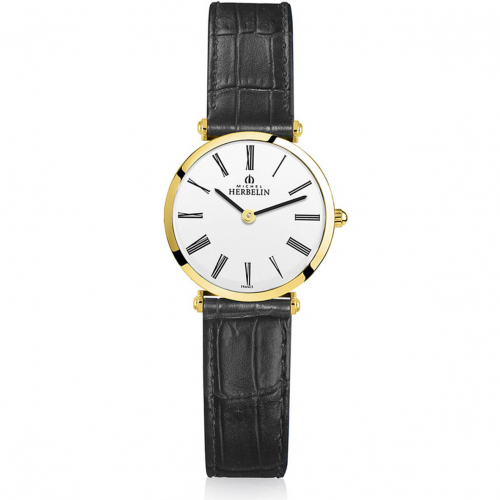 Montre Michel Herbelin Epsilon Acier PVD Dor 28 mm - 17106/P01N