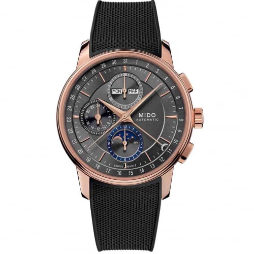 Montre Mido Baroncelli Chronograph Moonphase  42 mm- M027.625.37.061.00