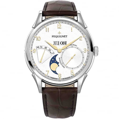 Montre Pequignet Rue Royale Grand Sport Automatique Cadran Blanc - 9030438-AM 