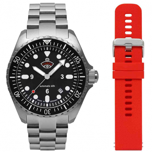 Montre Ruhla NVA Kommando Minentaucher Automatique Cadran Noir - 4960M2_set