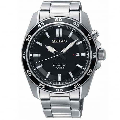 Montre Seiko Sport Kinetic cadran Noir 42.6 mm - SKA785P1