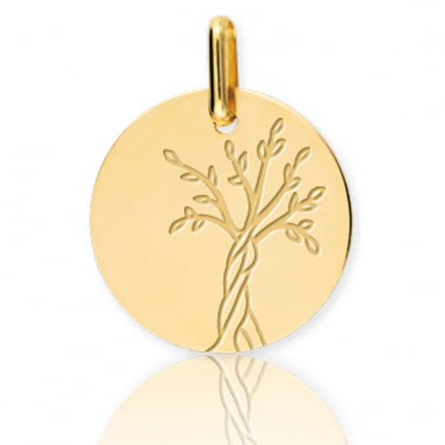 Pendentif Arbre de Vie Or Jaune - 16 mm -Narah - XM1053