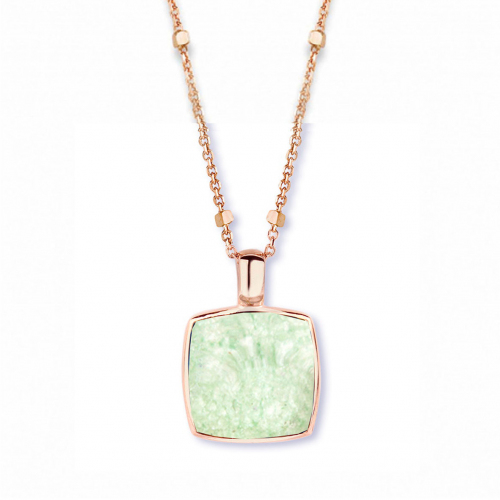 Pendentif cristal de roche sur quartz verte One More  - Pantelleria - 051403Y3
